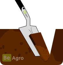 Pobieranie próbki szpadlem