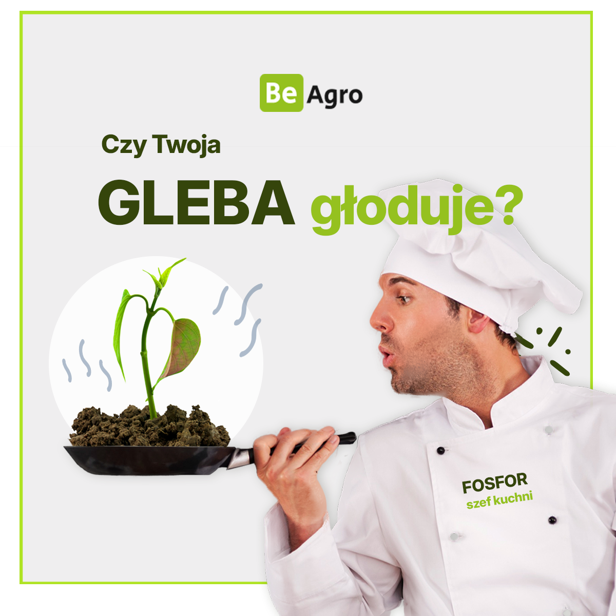 Reklama nawozu z pytaniem „Czy Twoja gleba głoduje?